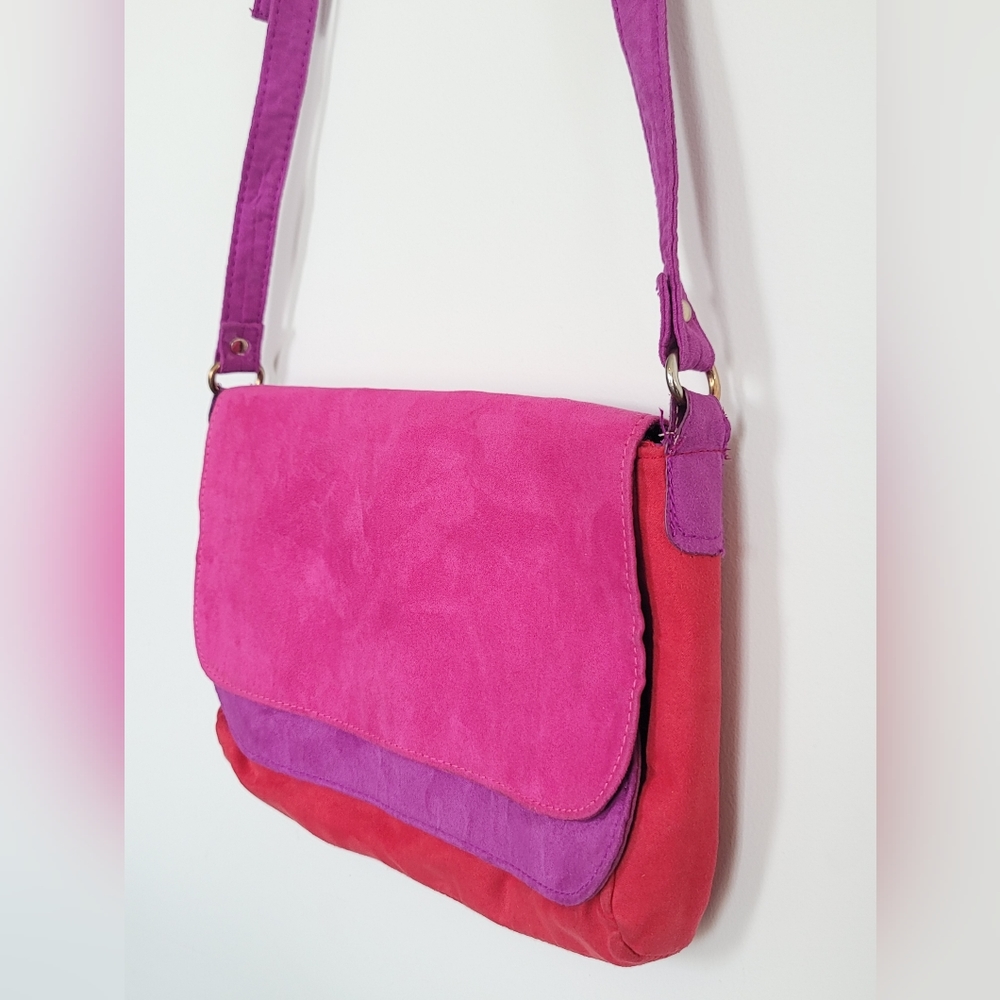 Colorful Microsuede Bag